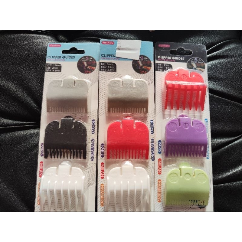 Sepatu set clipper guard clipper isi 3pcs uk 0,5 - 1,5 wahl / kemei / wmark