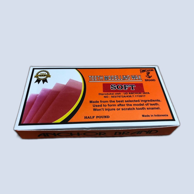 Dental wax anchor hard / medium / soft lilin base plate