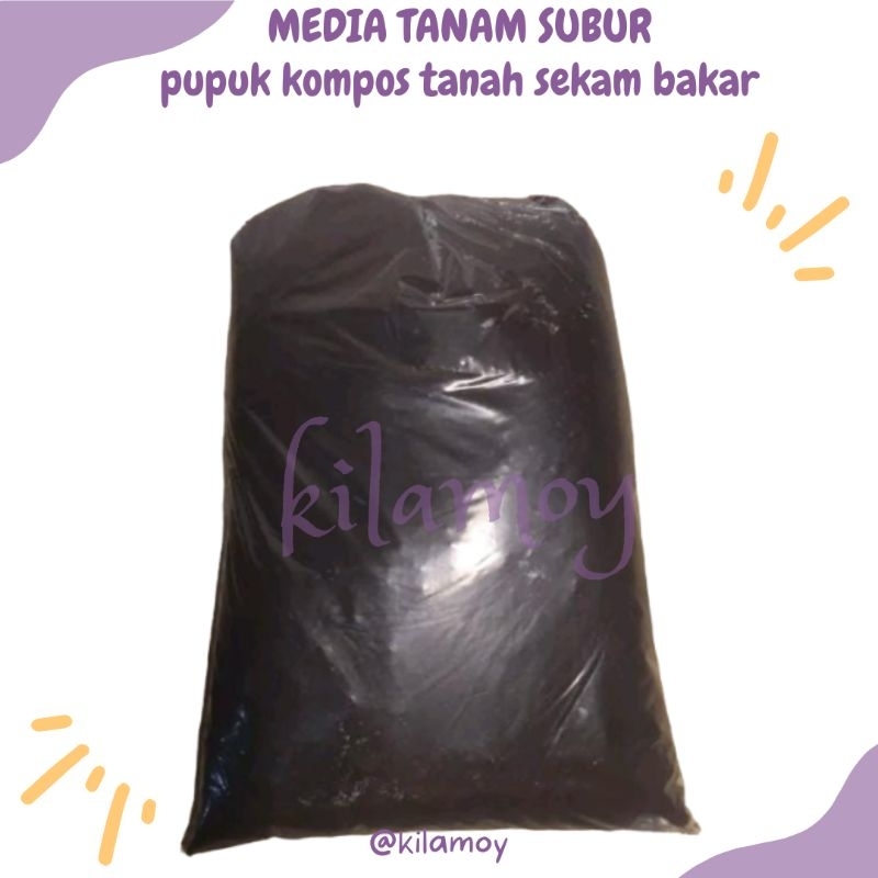 MEDIA TANAM SUBUR 800 GRAM - PUPUK KOMPOS TANAH SEKAM BAKAR SUBUR