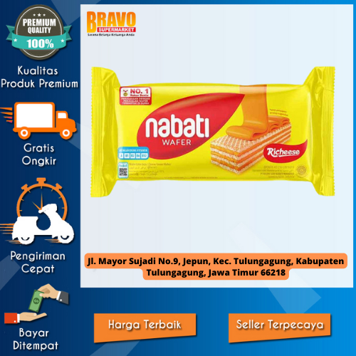 

Bravo Supermarket Tulungagung - NABATI RICHEESE WAFER KRIM KEJU 122gr