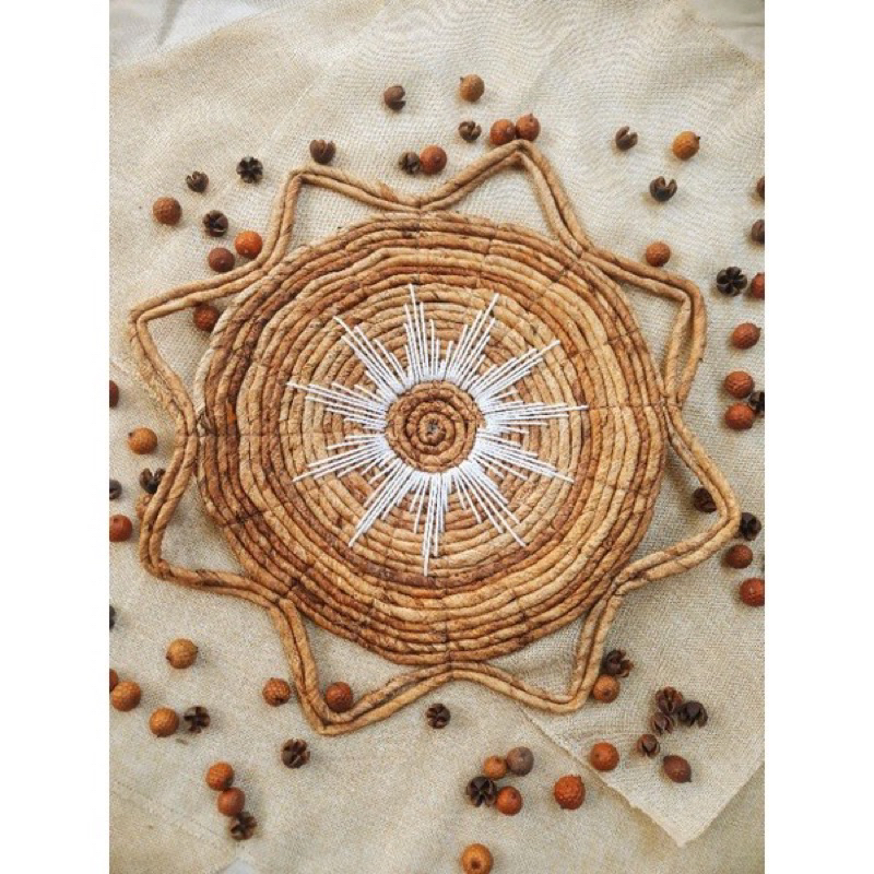 Hiasan Dinding Banana Bintang List putih