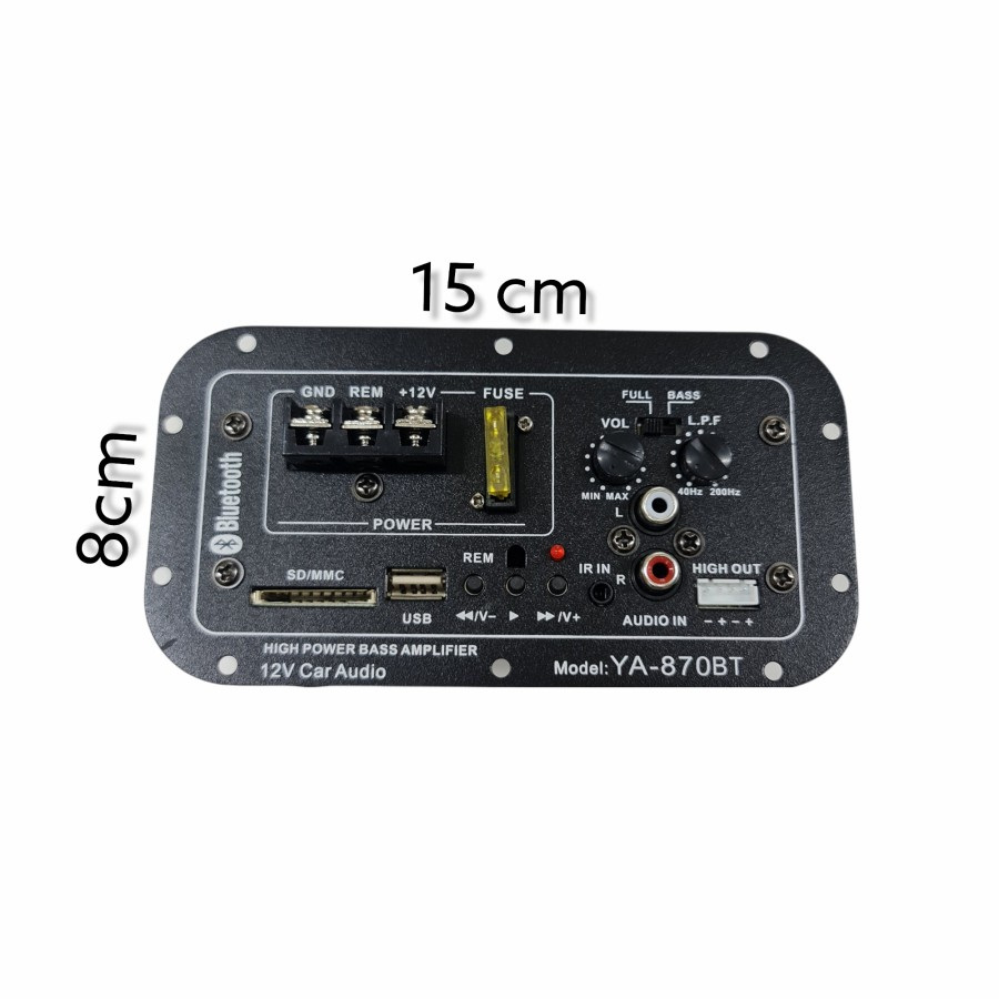 Power kit subwoofer Active Bluetooth Usb sd Khusus Sub 12 inch