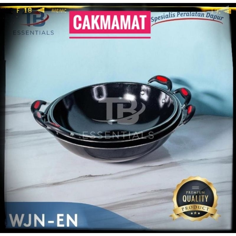 Wajan enamel Kuping 30/34/36cm