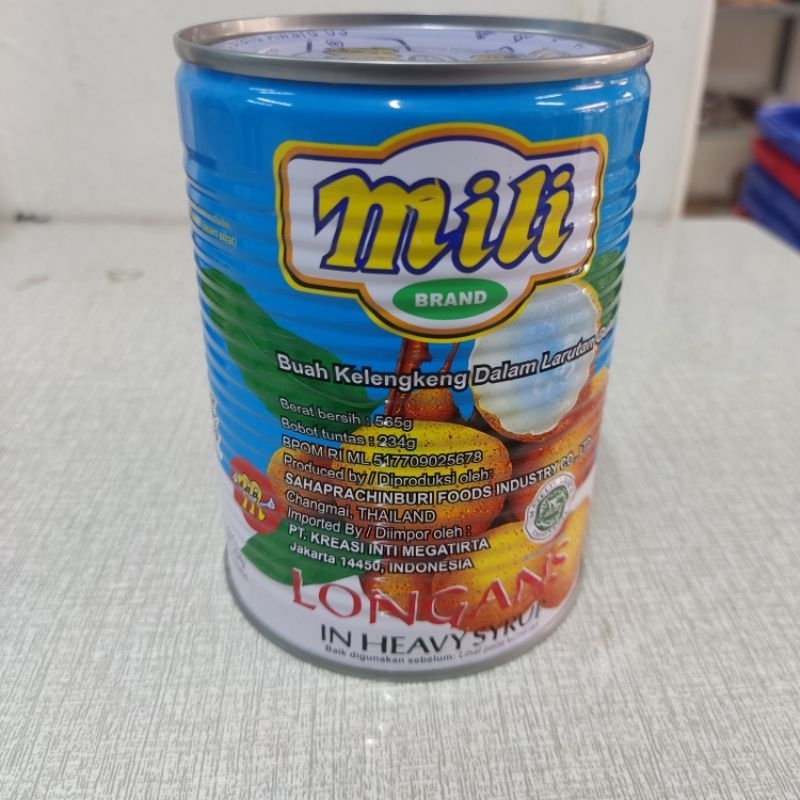 

Mili Longans In Heavy Sirup 565 Gram/Lengkeng Kaleng