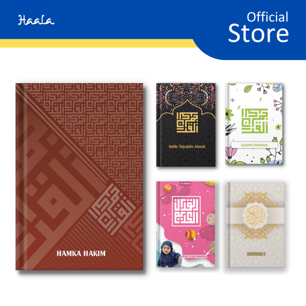 TANPA PO (UKURAN A4) Quran custom - Alquran custom - quran hafalan anak, alquran custom nama, quran 