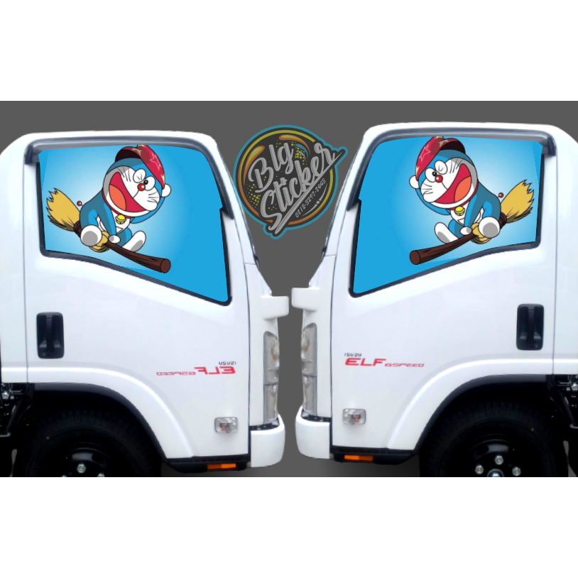 STIKER ONEWAY VISION TRUK ISUZU GIGA VARIASI KACA KANAN KIRI