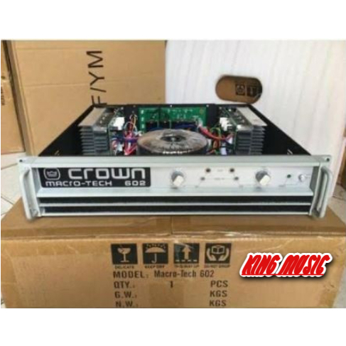 POWER AMPLIFIER CROWN 602 MACROTECH 602 Crown Macro Tech 602