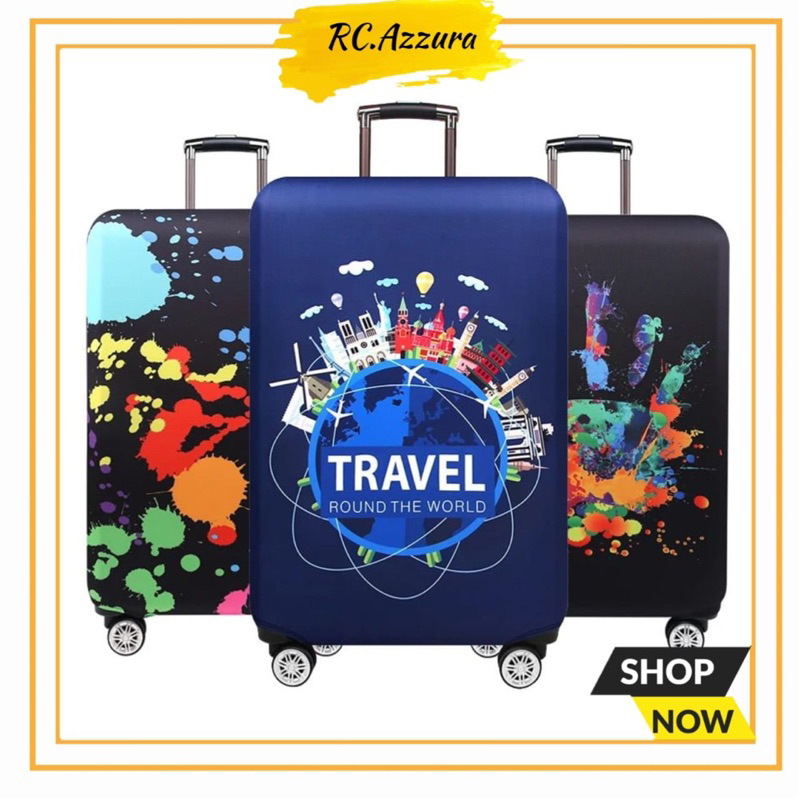 Cover Sarung Koper Elastis 18"- 32" Sarung Penutup Koper Pelindung Koper Travelling