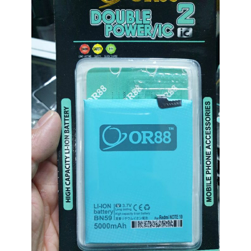 Baterai ORIENS Double Power 2 IC REDMI NOTE 10 4G/REDMI NOTE 10S/BN-59
