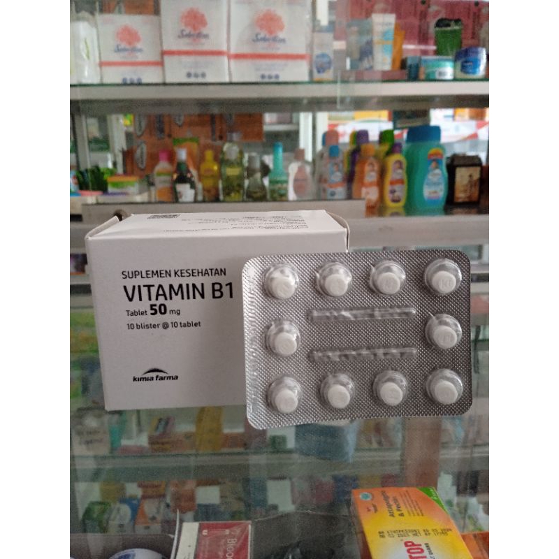 VITAMIN B1 50 MG KIMIA FARMA 1 STRIP ISI 10 TABLET
