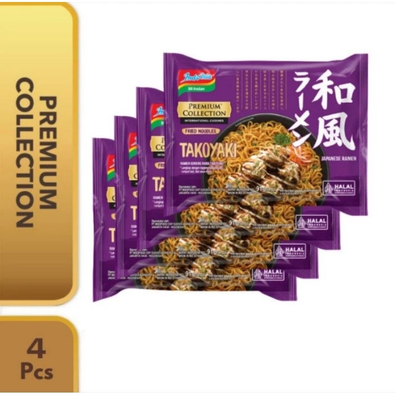 

Indomie Premium Collection Japanese Takoyaki 4 Pc