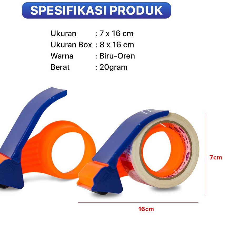 

Tape Dispenser Alat Potong Lakban Tape Cutter 2inc Lakban Mudah Digunakan - PBZ
