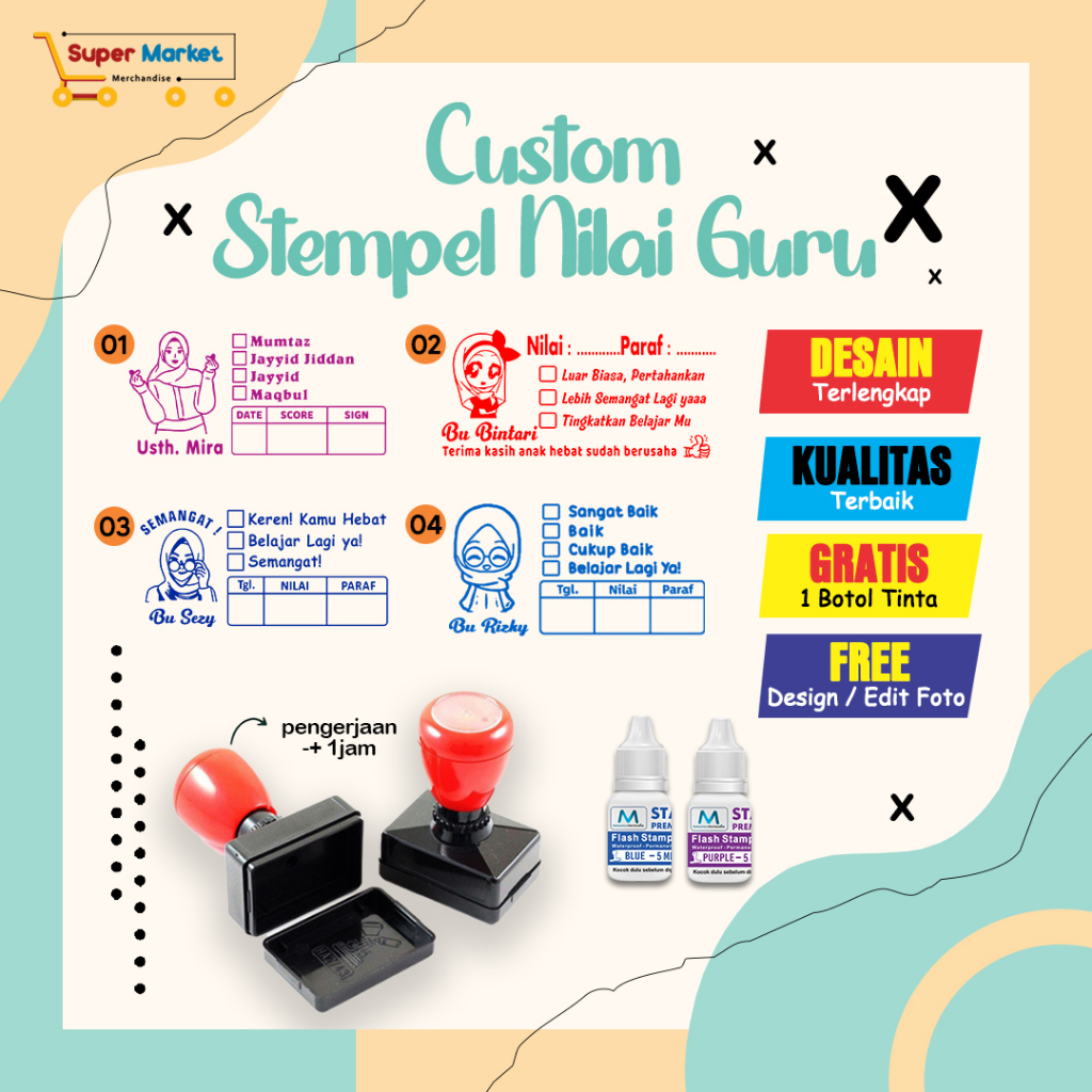 

[1HARI JADI] STEMPEL GURU VIRAL / STEMPEL NILAI GURU / STEMPEL CHECKED / STEMPEL REWARD / CETAK STEMPEL PENILAIAN / STEMPEL PENILAIAN GURU / STEMPEL KOREKSI TANGGAL / STEMPEL PARAF / STEMPEL TANDA TANGAN GURU / STEMPEL GURU KEKINIAN