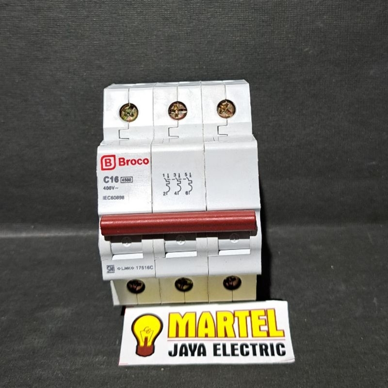 Mcb broco 3 phase 16A