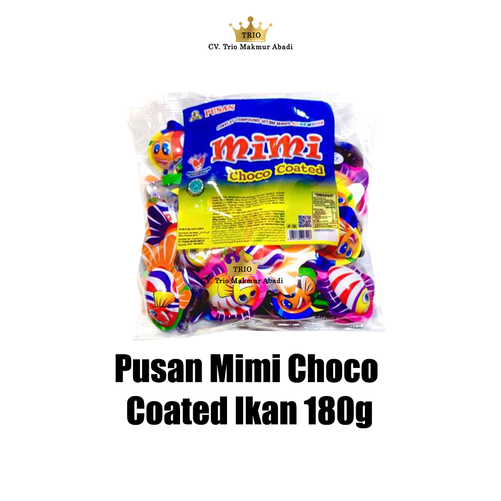 

Pusan Mimi Choco Choated Ikan 180g Isi 45