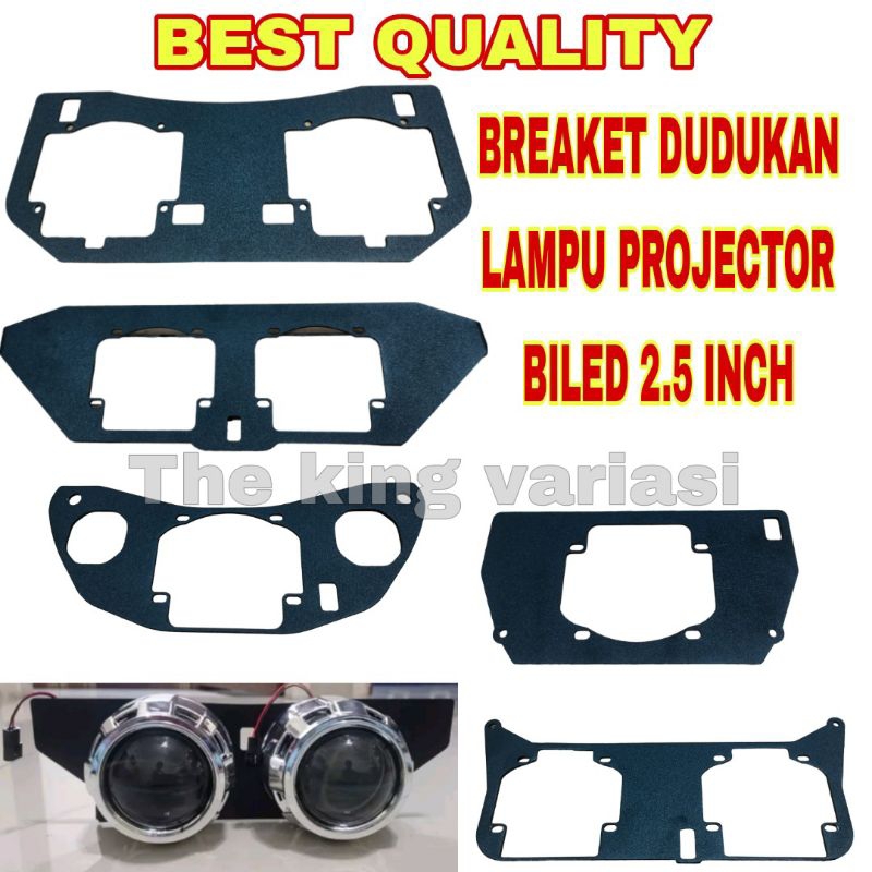 DUDUKAN LAMPU PROJECTOR BILED 2.5 INCH 3MM BEST QUALITY BAHAN KOKOH / DUDUKAN LAMPU BILED 2.5 INCH /