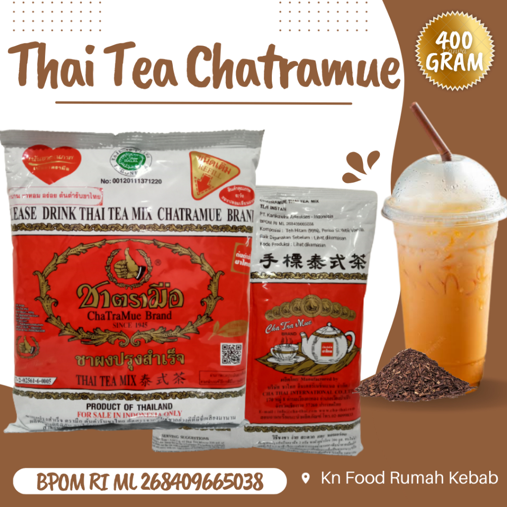 

Thai Tea Chatramue Teh Merah 400gr Thailand BPOM