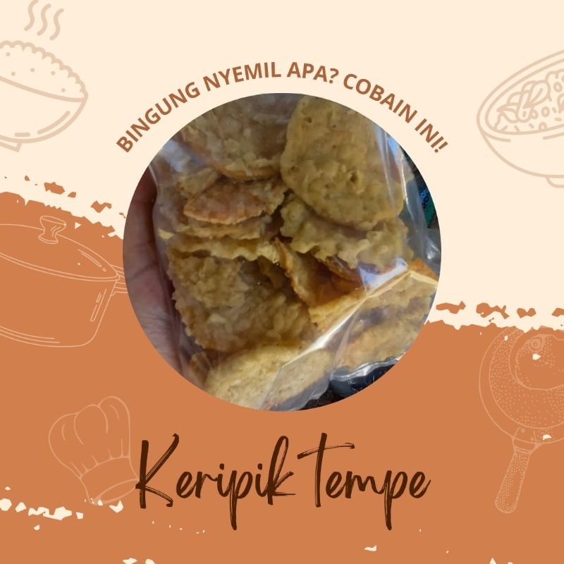 

keripik tempe renyah gurih murah 100g