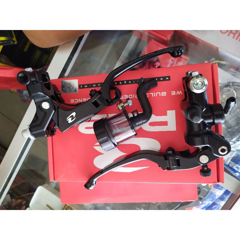 master rem RCB S1 14mm radial set handle kiri rem atau kopling manual hitam black universal bisa unt