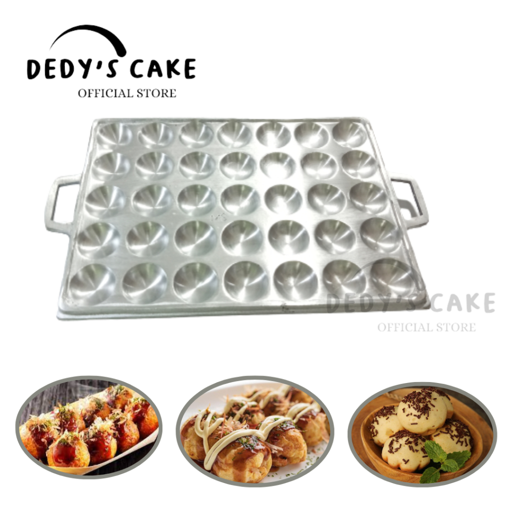 Cetakan Kue Takoyaki Besar Cubit Satel Isi 35 Lubang