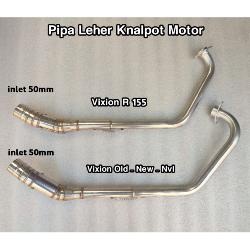 HEADER knalpot Racing Vixion Old New Nvl Vixion 155 Stainless Pnp