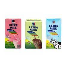 

ULTRAMILK 125 ML UHT ALL VARIANT COKLAT STRAWBERRY FULL CREAM