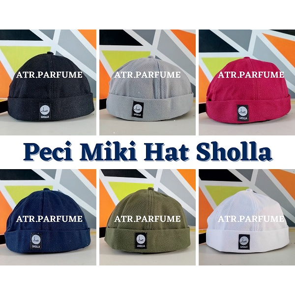 Peci Miki Hat Sholla / Peci Miki Hat UAS Dewasa Polos Premium Original / Topi Pria Dewasa MIKI HAT P
