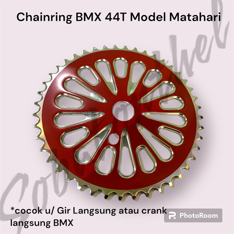 Piringan Crank / Chainring BMX 44T Matahari Motif