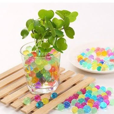 Mainan Water Beads Hidrogel Media Tanam Mainan Edukasi Anak Bola Rendam Tanaman Mempercantik Ruangan