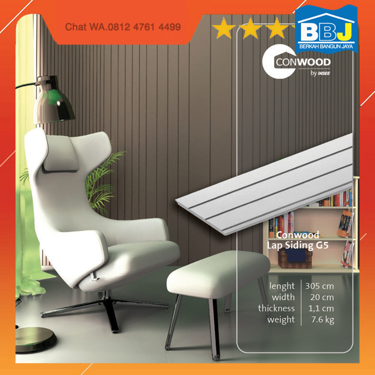 CONWOOD LAP SIDING 8" G5 / Conwood Dinding