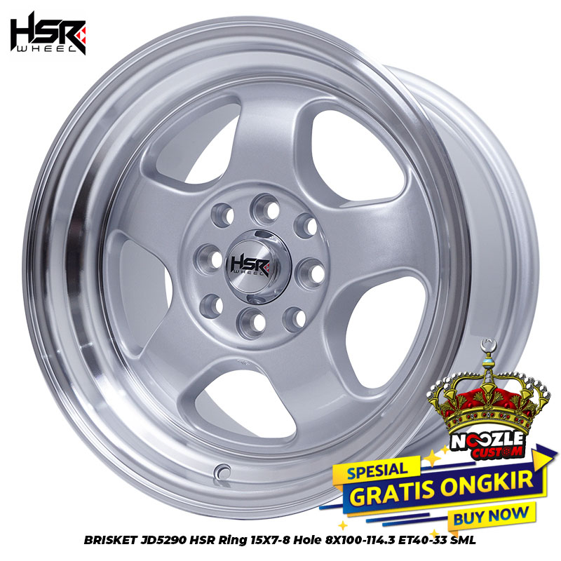 VELG MOBIL HSR RING 15 CELONG PALANG 5 LUBANG 4 PELEK RACING BRIO AGYA