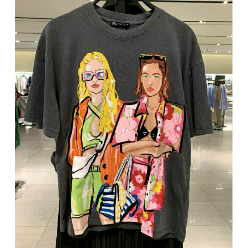 JASTIP T-SHIRT ZARA WANITA/KAOS ZARA WANITA/T-SHIRT ZARA