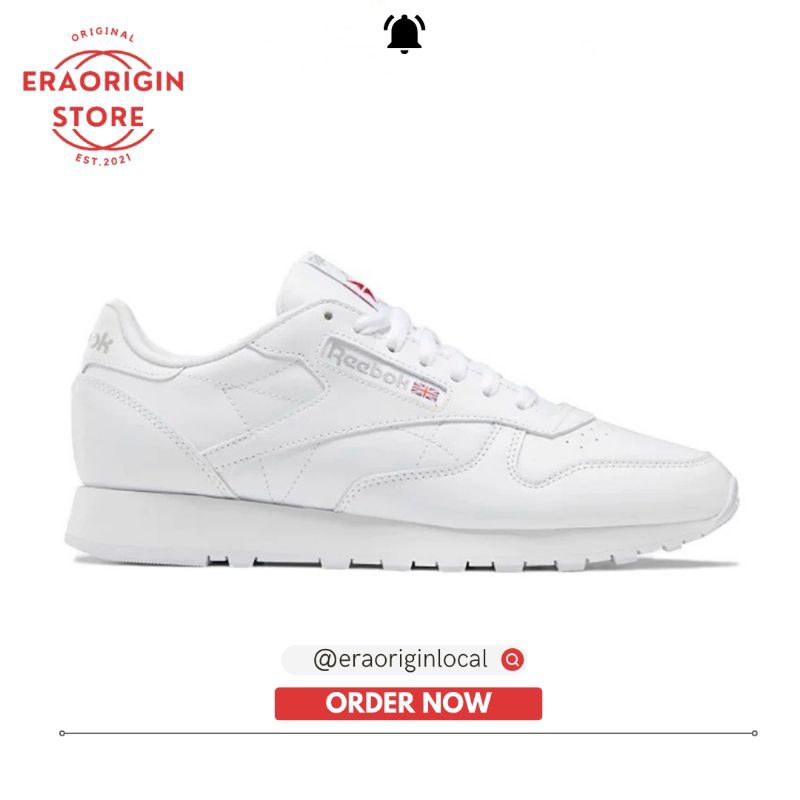 Sneakers Pria Reebok Classic Leather White Original