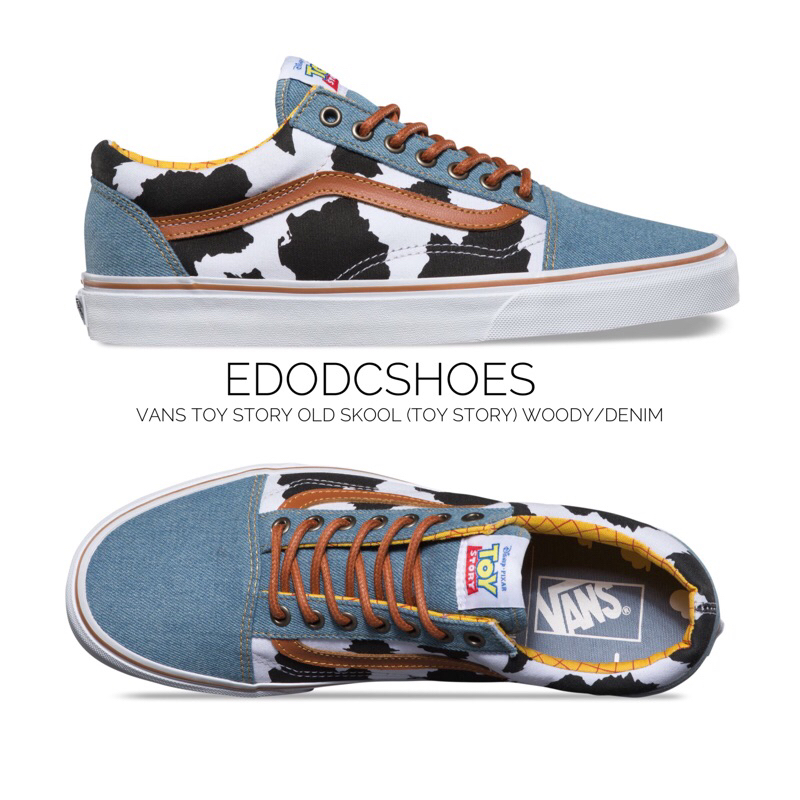Sepatu Vans old skool x toy story (woody denim )
