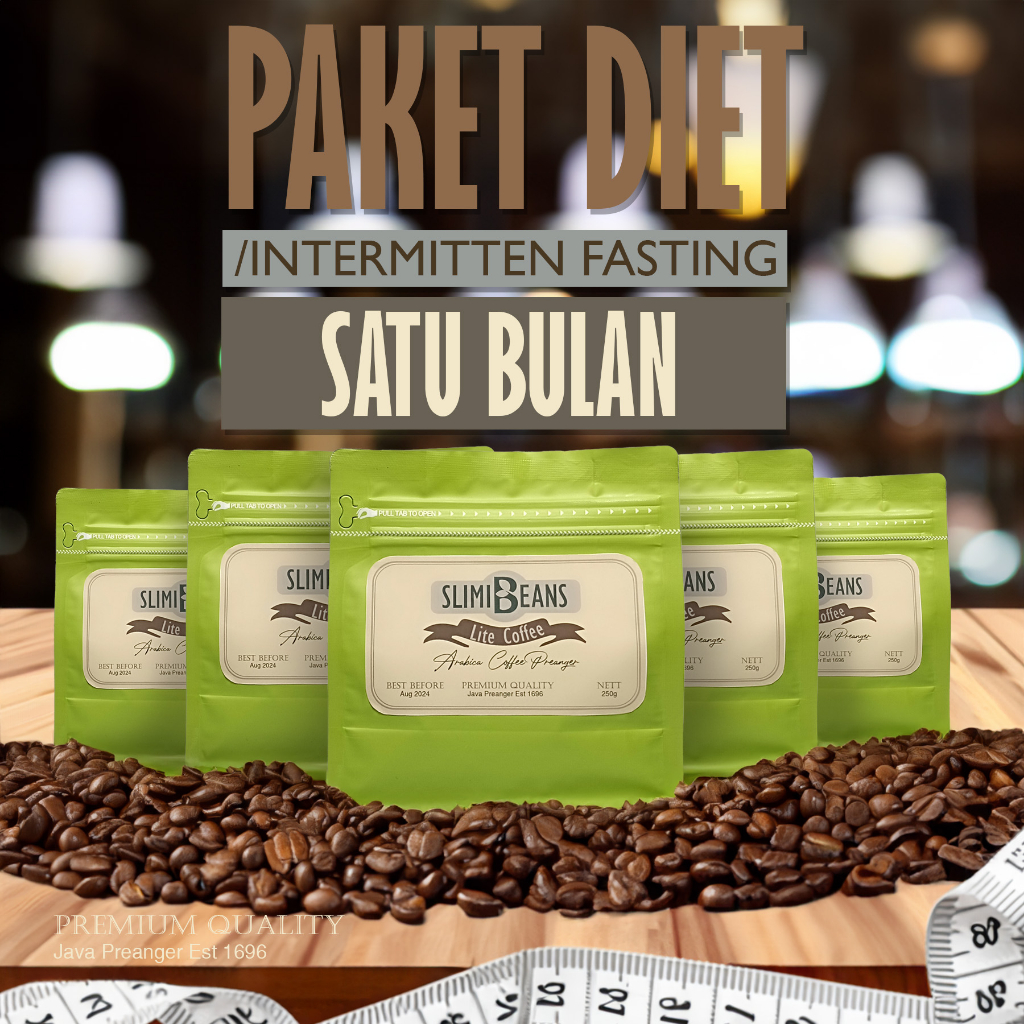 

Slimibeans Kopi Murni Lite Roasted Penurun Berat Badan isi 5 Pack 250gr