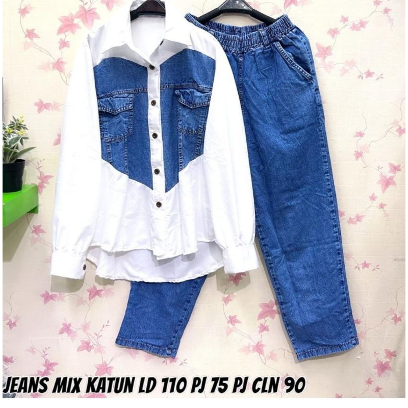 ONE SET JEANS MIX KATUN   BANGKOK PREMIUM