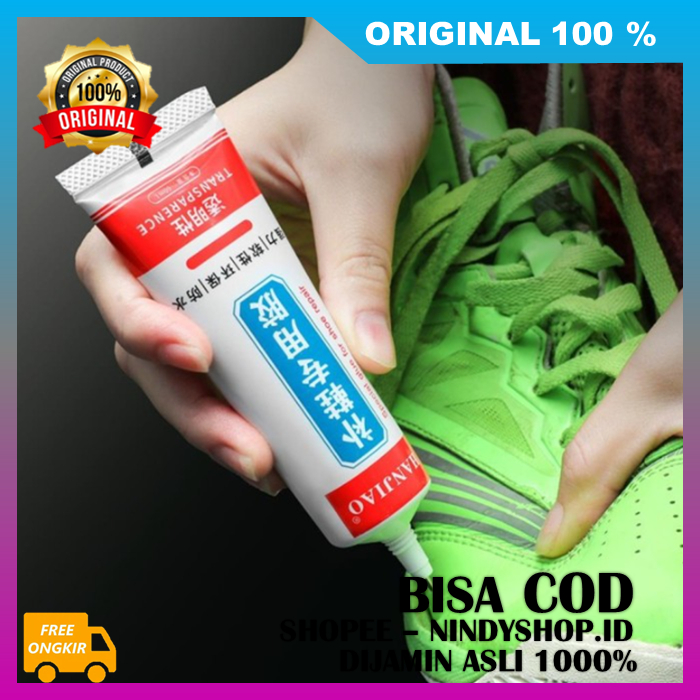 Hanjiao Transparant Glue Lem Sepatu 60ml Transparant ta han Air Lem Penambal Sepatu Super Kuat 100% 