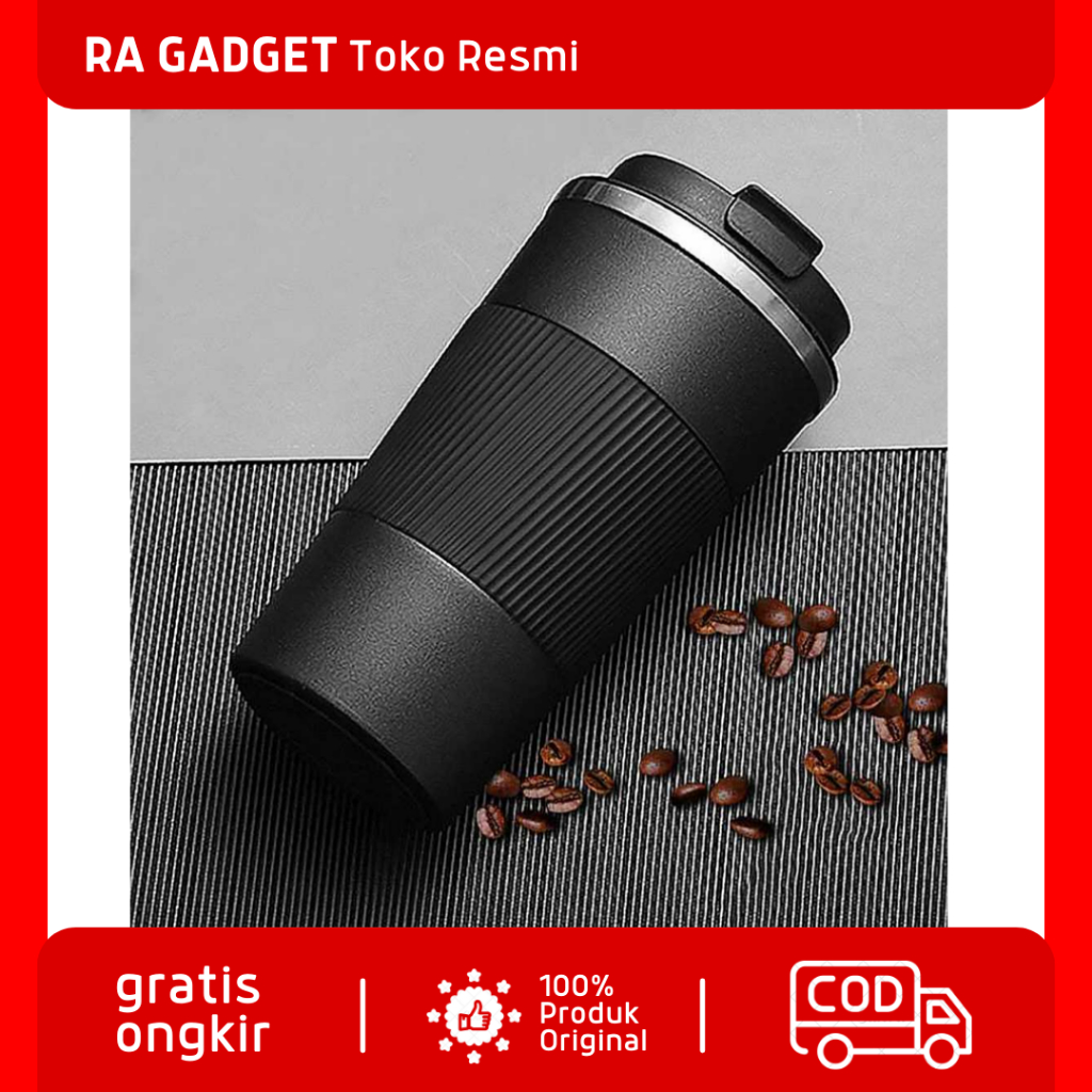 Botol Minum Tumbler Air Panas Dingin Anti Slip Stainless Steel Tahan 24 jam / Botol Termos Air Kopi 