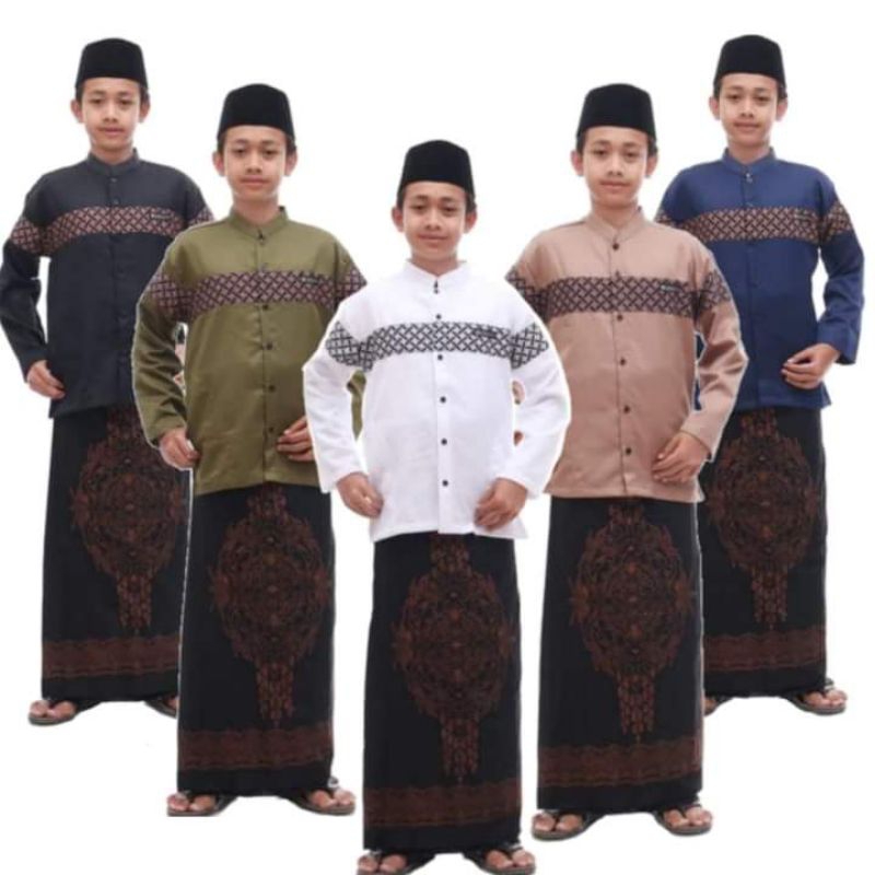 BAJU KOKO ANAK KOBATA KURTA REMAJA MOTIF BATIK// KOKO ANAK//KURTA REMAJA16 17 18