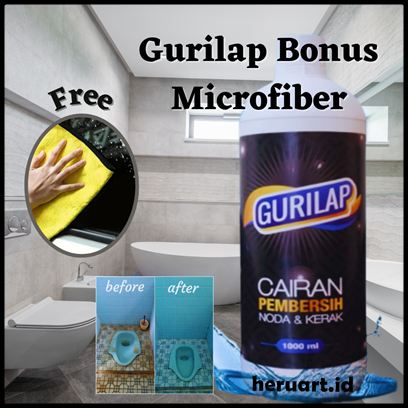 Gurilap Pembersih Ampuh Ajaib Bonus Kain Lap Microfiber Lembut Menyerap Air Bisa Cod Kemasan Baru No