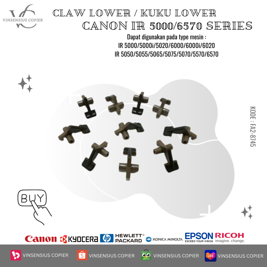 CLAW LOWER / PELATUK PEMANAS BAWAH CANON IR 5000/6000/5570/6570