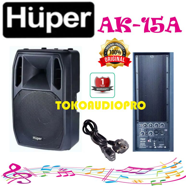 Huper AK15  2-Way Speaker Aktif Huper Ak-15A   ak15a