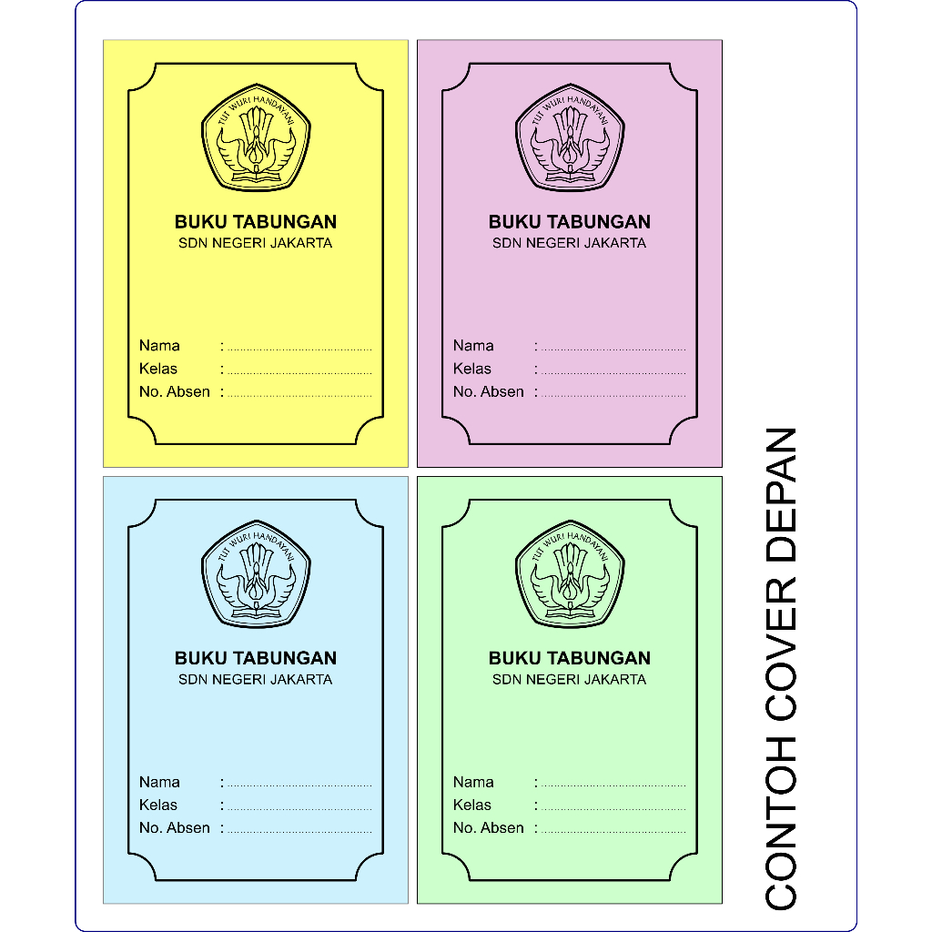 

CETAK BUKU TABUNGAN SEKOLAH TPA TPQ CUSTOM