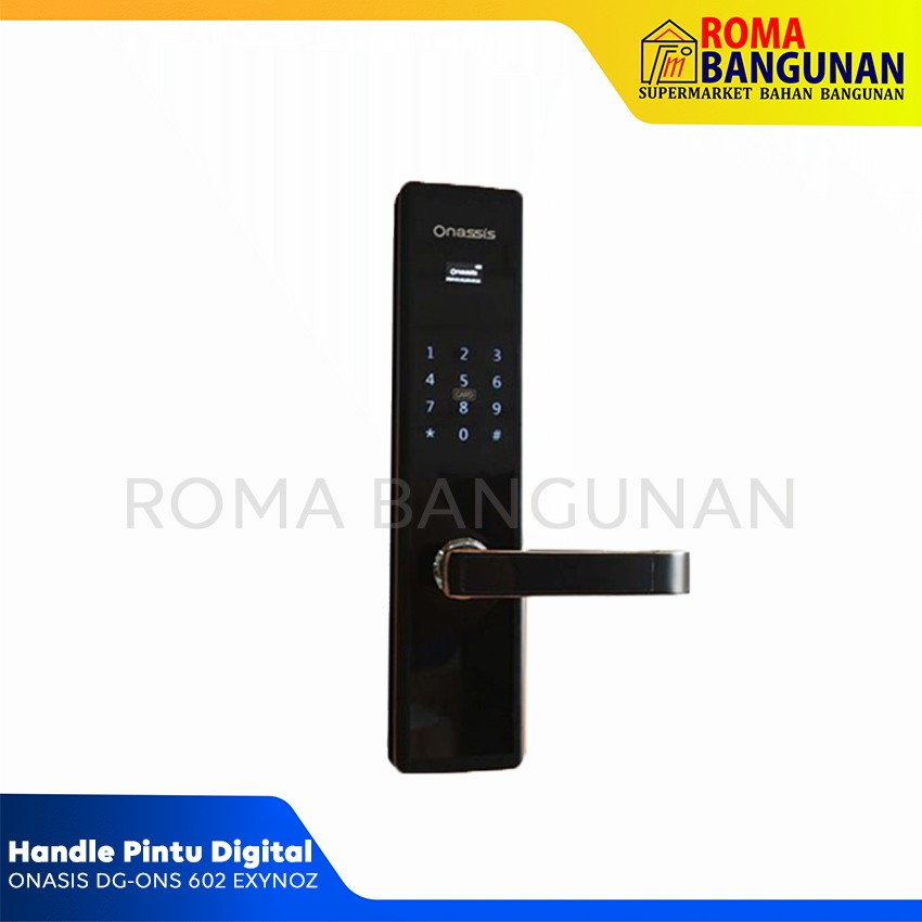 Onassis Digital Lock / Smart Lock / Hadle Pintu Digital DG-ONS 601 EXYNOZ Black