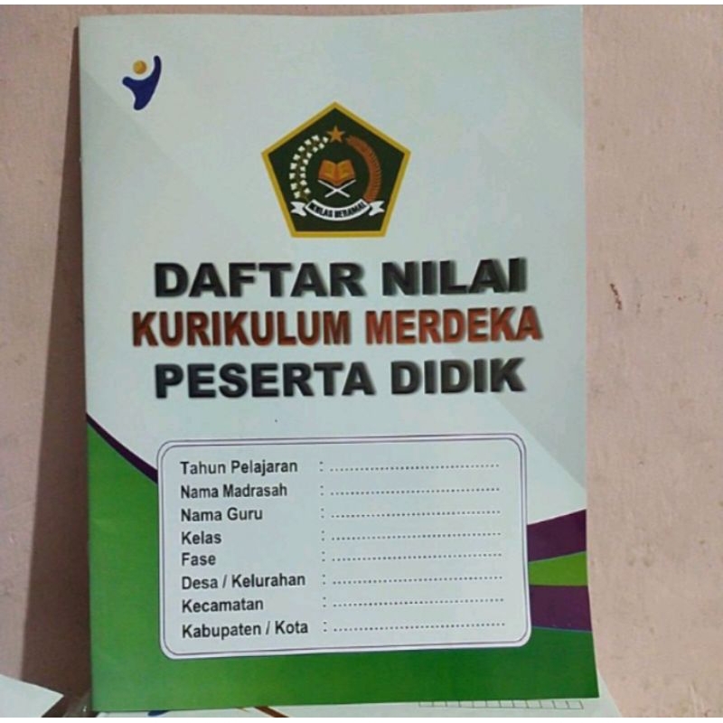 

buku daftar nilai untuk MI MTS DAN MA KURMER