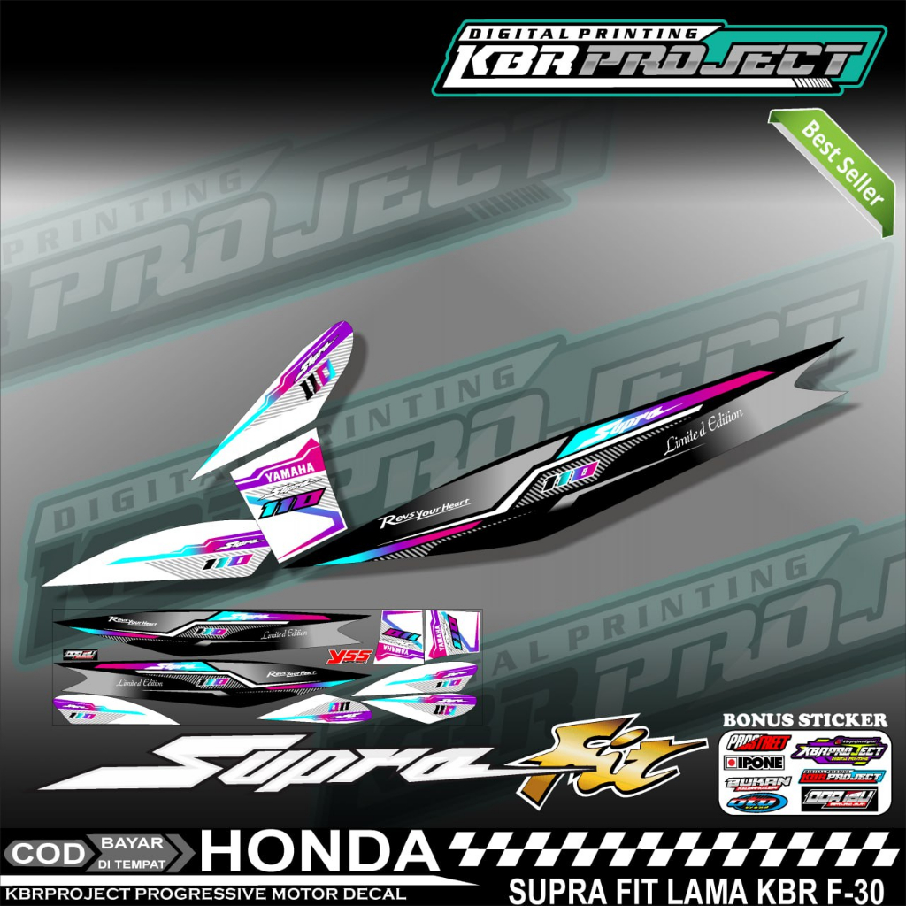 SUPRA FIT LAMA STIKER STRIPING PREMIUM MOTOR PREMIUM KEREN LIS VARIASI SUPRA FIT LAMA STIKER MOTOR H