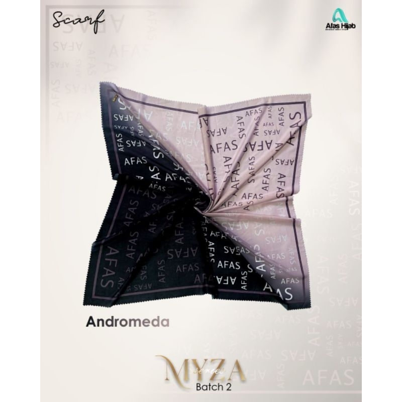 MYZA SCARF BY AFAS HIJAB/ SCARF MOTIF/ SEGIEMPAT/ SIMPLE