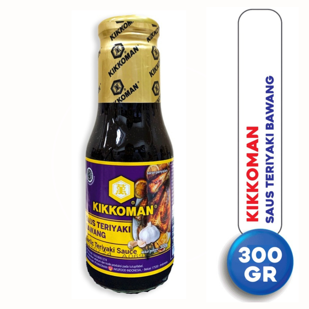 

KIKKOMAN GARLIC TERIYAKI 300ml / KIKOMAN SAUS TERIYAKI / SAUS TERIYAKI