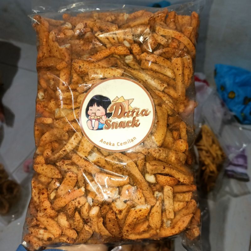 

Basreng Stik pedas daun jeruk 1kg