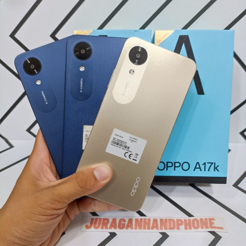 Oppo A17K 3/64GB Hp Second Seken Bekas Fullset